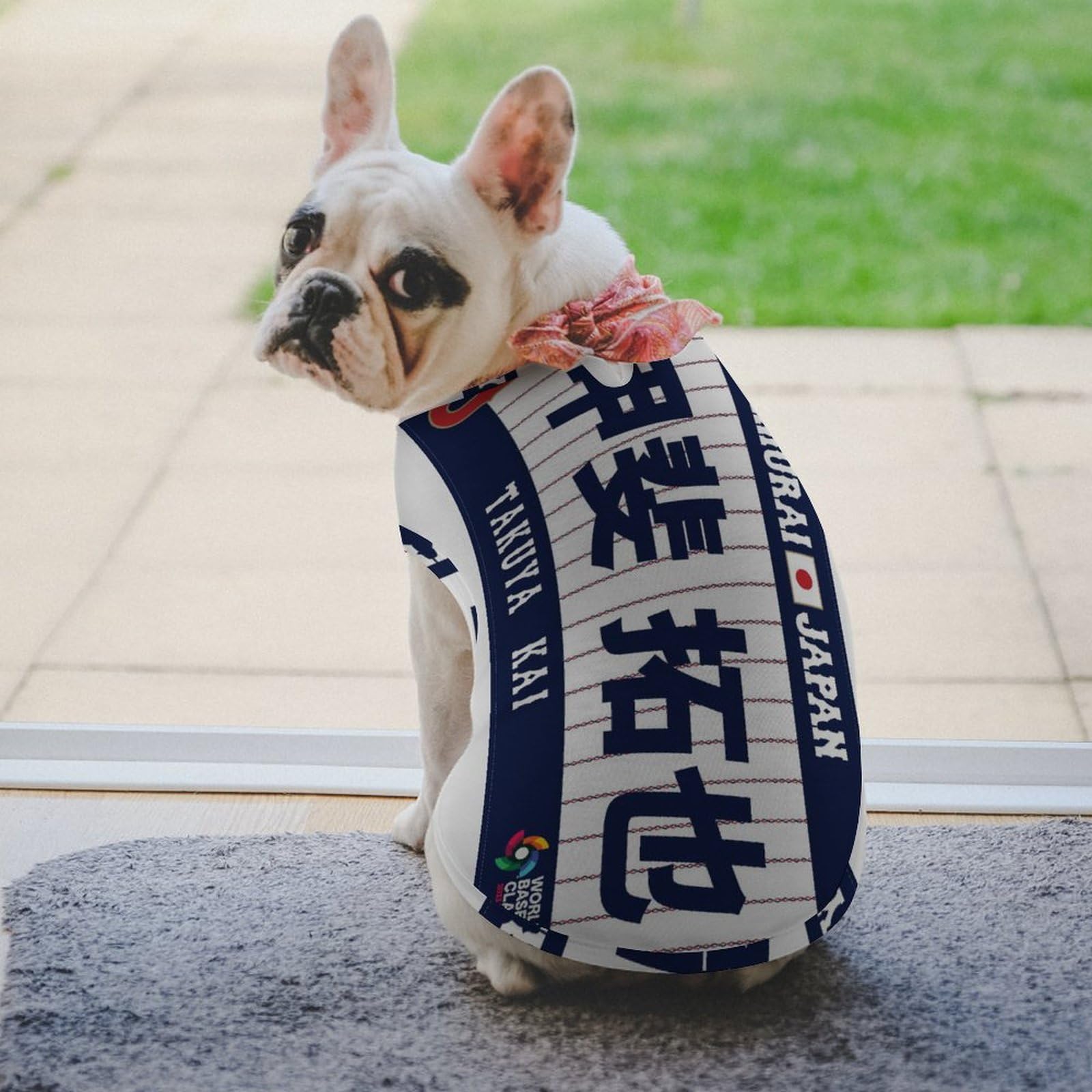 日本犬 Amazon | 侍ジャパン 番號10 甲斐 拓也 野球応援 犬服 Tシャツ